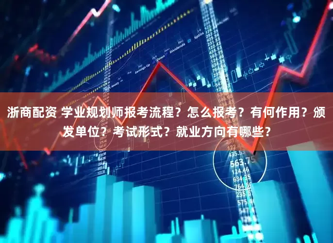 浙商配资 学业规划师报考流程？怎么报考？有何作用？颁发单位？考试形式？就业方向有哪些？