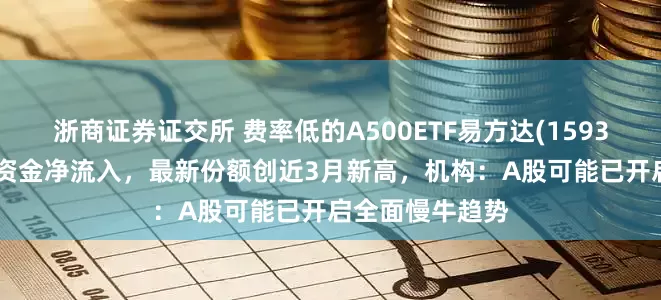 浙商证券证交所 费率低的A500ETF易方达(159361)连续3日获资金净流入，最新份额创近3月新高，机构：A股可能已开启全面慢牛趋势